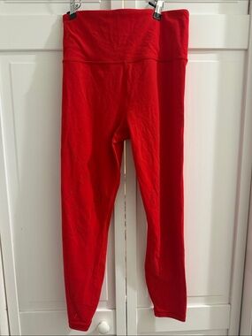 Womens Athleta Red Active Leggings